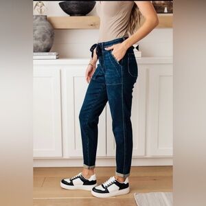 Judy Blue Women's Dark Blue Jogger Jeans, Size 27 "(5)